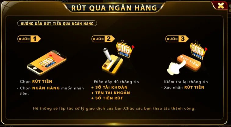 Hướng Dẫn Chi Tiết Cách Rút Tiền Hitclub Về Tài Khoản Ngân Hàng Thành Công