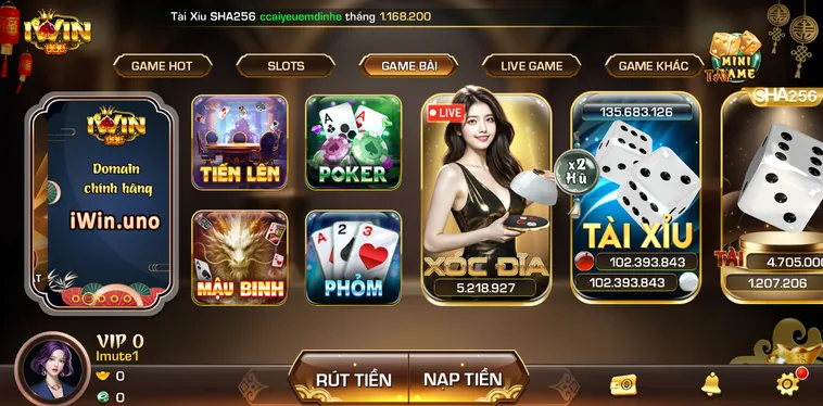 Chinh Phục Đỉnh Cao Game Bài IWin Club Với Kho Trò Chơi Siêu Khủng