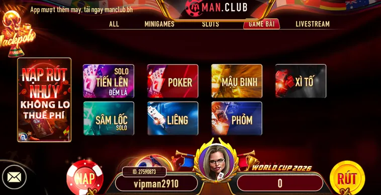 Sức Hấp Dẫn Không Thể Chối Từ Của Hệ Thống Game Bài ManClub Đỉnh Cao